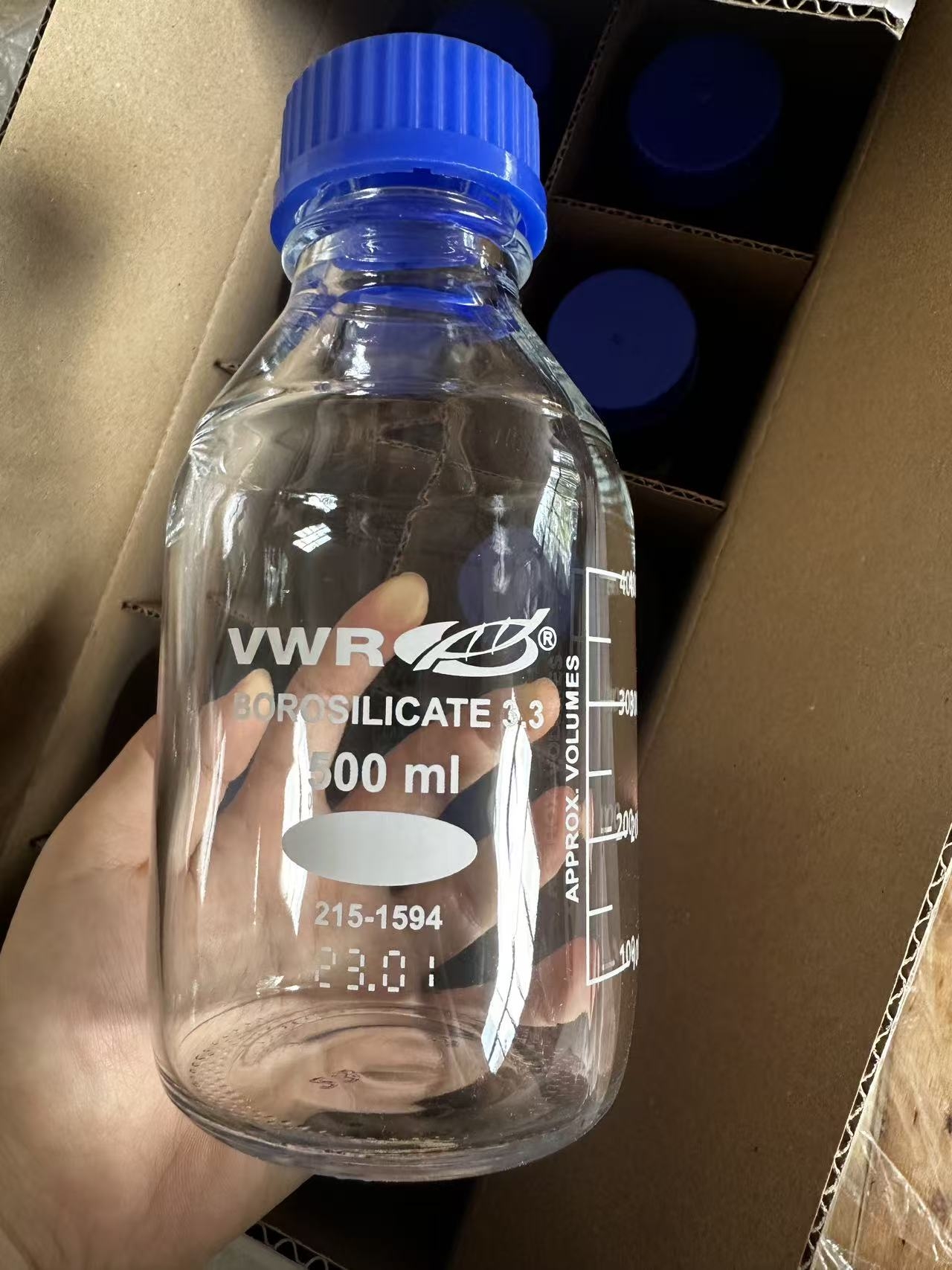 VWRI215-1594 （500 mL透明蓝盖溶剂瓶