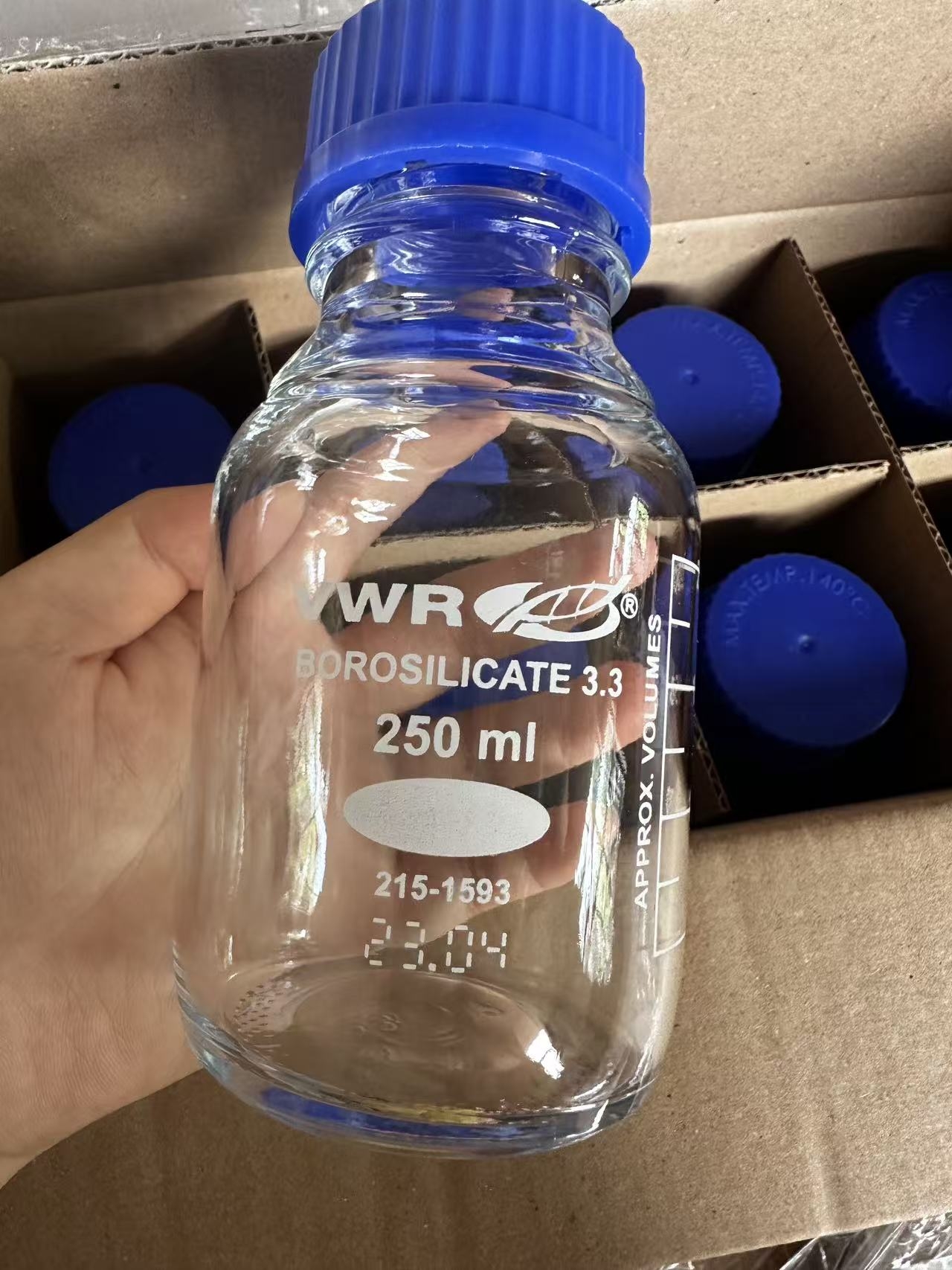 VWRI215-1593（250mL透明蓝盖溶剂瓶